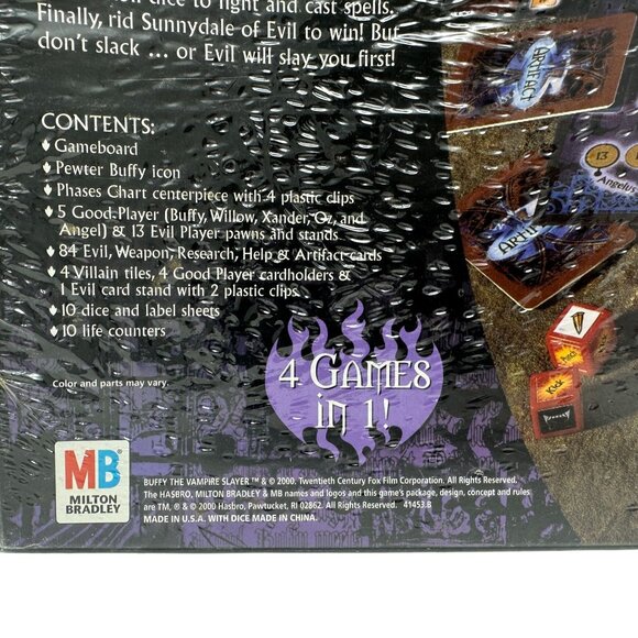 Buffy The Vampire Slayer Board Game Sealed Vintage 2000 MB Games Ages 12+ - Picture 7 of 16